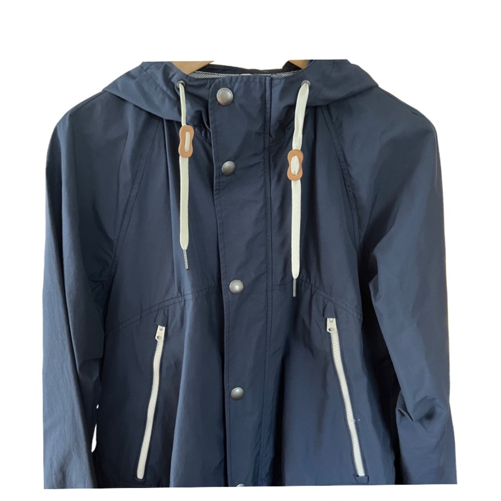 Abercrombie & Fitch Mens XS Navy Blue Windbreaker Zip Up